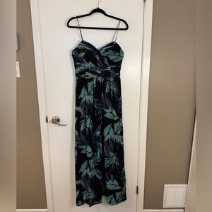 Banana Republic Black and Blue Maxi Dress